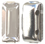 Sw111027 Baguette Crystal/ Rhodium Anti Nickel, Allergenic 7x3mm 1pcs