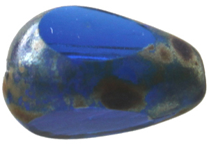 151 59004 30060 3 facets Sapphire Moss 12x8mm 10 pcs