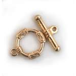 FN TG111  Toggle Claps Gold Pl. 15mm 2pcs