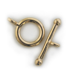 FN TG112  Toggle Claps Gold Pl. 15mm 2pcs