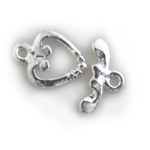 FN TG114  Toggle Clap Silver Pl. 11x14mm 2pcs