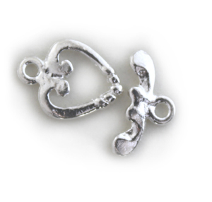 FN TG114  Toggle Clap Silver Pl. 11x14mm 2pcs