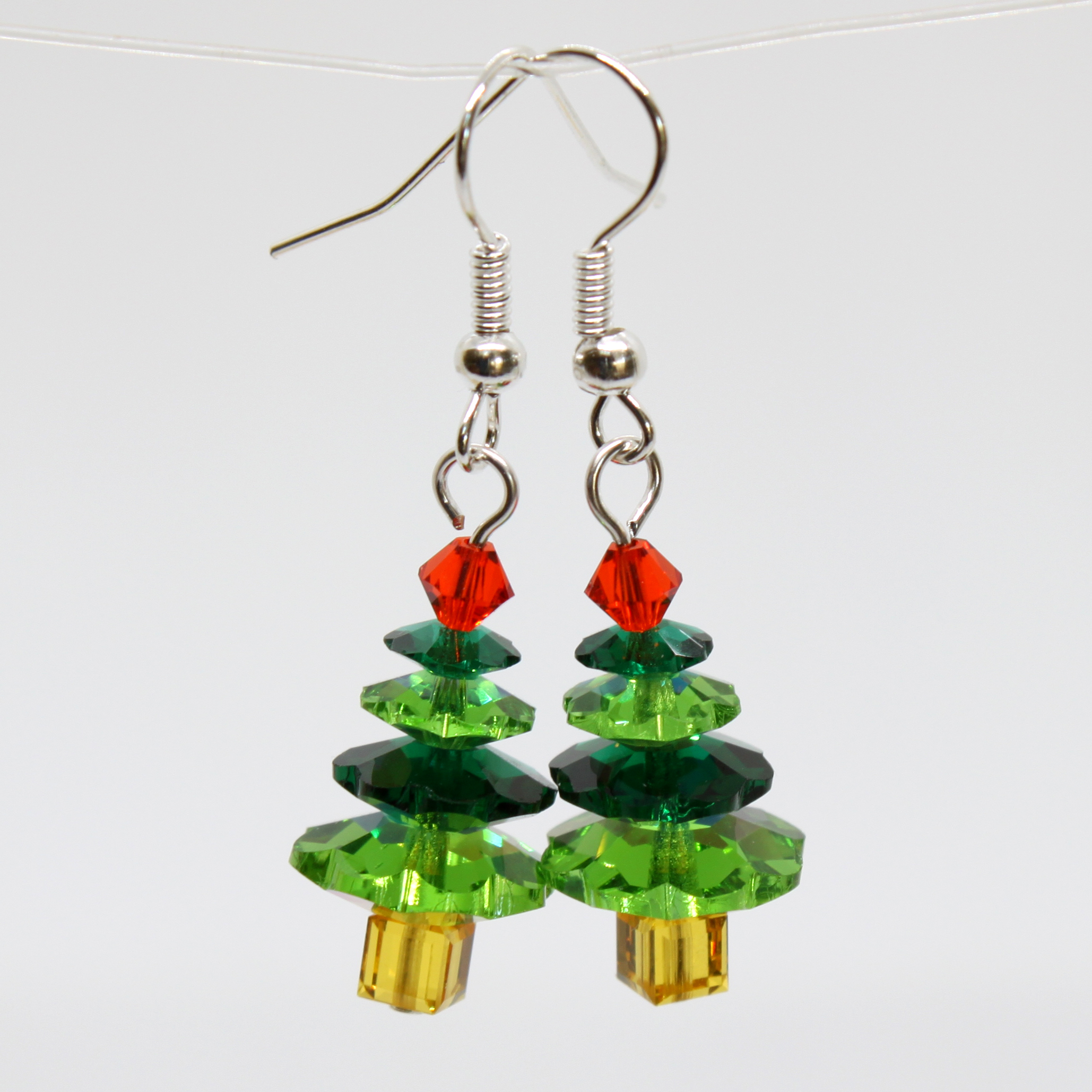 Xmas Tree earrings kit - Golden Times 1 pair