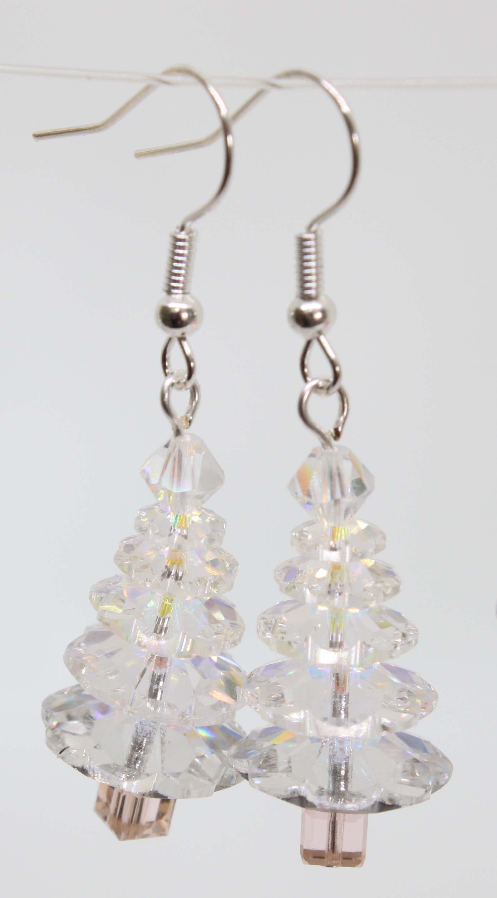 Xmas Tree Earrings kit- Very Very Sparkly  1 pair