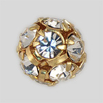 Ball 7192 6000 6mm Crystal/Gold 1pcs Ball 7192 6000 6mm Crystal/Gold 1pcs