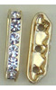 Bridge 7112 9600 21x6mm 3h Crystal/Gold 1pcs