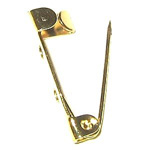 FN BR 2 holes 22mm Gold pl. 10 pcs