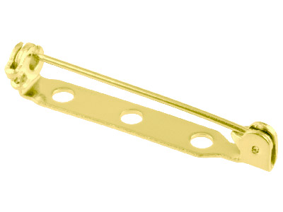 FN BR 3 holes 27mm Gold pl. 10 pcs