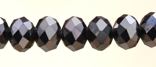 ch doughnut462 Dk Hematite 8x6mm 1string