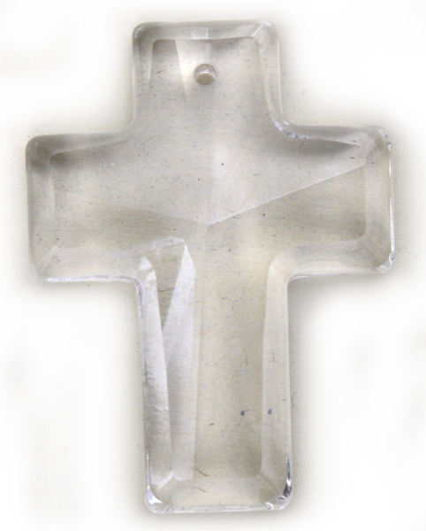 chp cross Crystal 40x30mm 1pcs