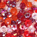 ch doughnut red mix 6x4mm 100pcs ch doughnut red mix 6x4mm 100pcs