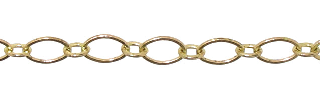 CH CL 2 Gold pl. Curb Long Chain  1m