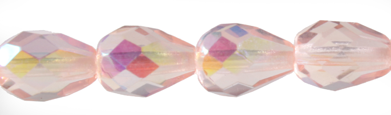 151 55000 70110/AB Lt Rose 9x7mm 15 pcs