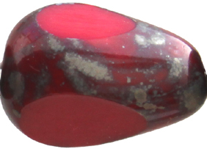151 59004 93200 3 facets Red Moss 12x8mm 10 pcs