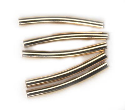 MB165 Gold pl. Tube 20x2mm 10pcs