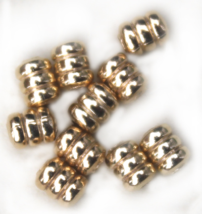 MB180 Gold pl. barrel 4x3mm 20pcs
