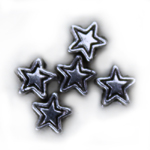 MB203 Ant. Silver Star 4.5 x 4.5mm 20pcs