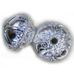 MB233 Silver Doughnut 16x11mm 8pcs