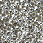 MB 500 AA Quality Silver Plate Round Bead  4mm 25pcs