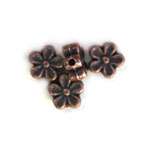 MB204 Ant. Copper Flower 7mm 10pcs