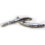MB229 Silver pl. bugle 47x5mm 2pcs