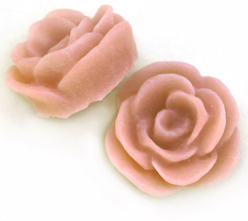 OB011 Peach Rose 13mm 5pcs