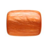 ob020 Large Resin Tube Bead Orange 30x23mmmm 1pcs