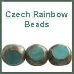 Rainbow Fire Polished Beads