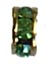 Rondelle 7112 9100 6mm Peridot/Gold 1pcs Rondelle 7112 9100 6mm Peridot/Gold 1pcs