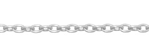 CH T090 Silver Pl. Trace Chain 1m